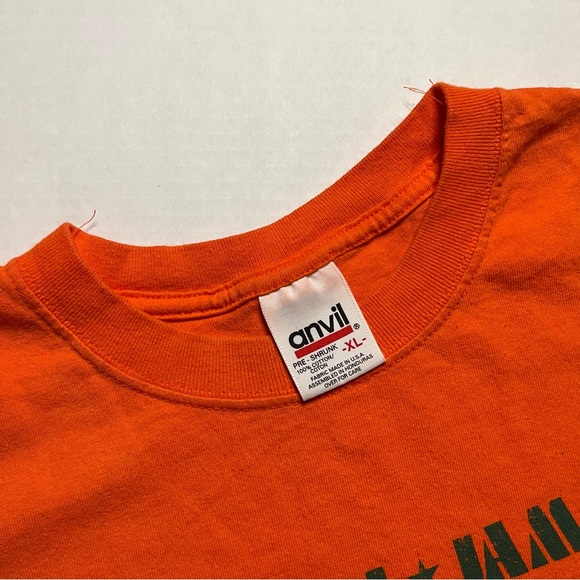 Vintage Pearl Jam Ape Man Shirt Adult Extra Large Orange Tour Promo Concert - Picture 5 of 12